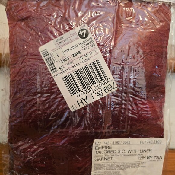 Shower Curtain AND Matching Window Valance - Picture 6 of 7